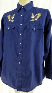 Authentic Western Youngbloods Lg Pearl Snap Shirt